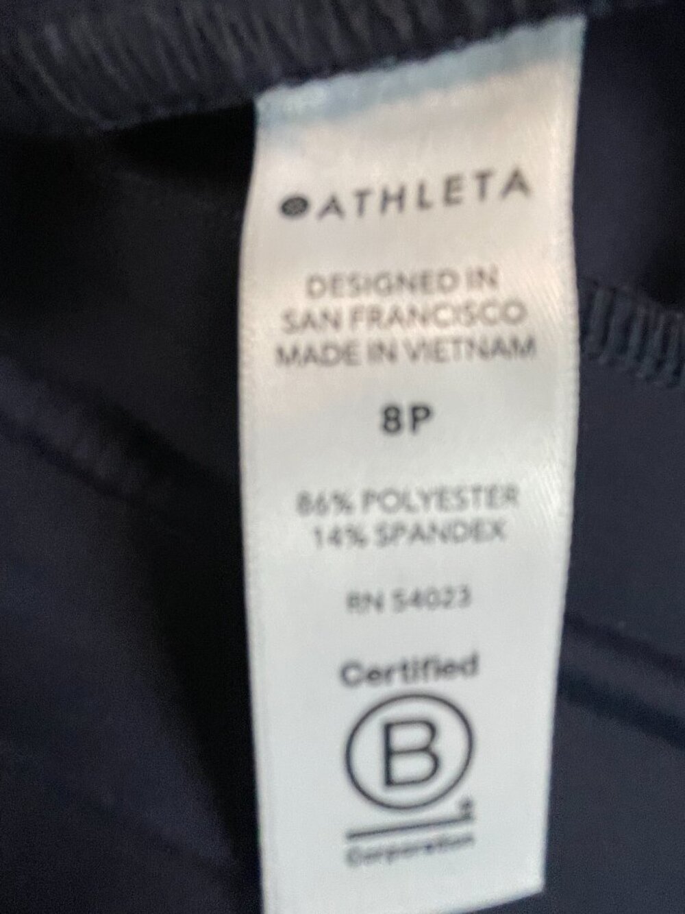 Athleta Venture Pant Navy 8 Petite NWT Lightweight Travel 7 Pocket UPF - Picture 4 of 9